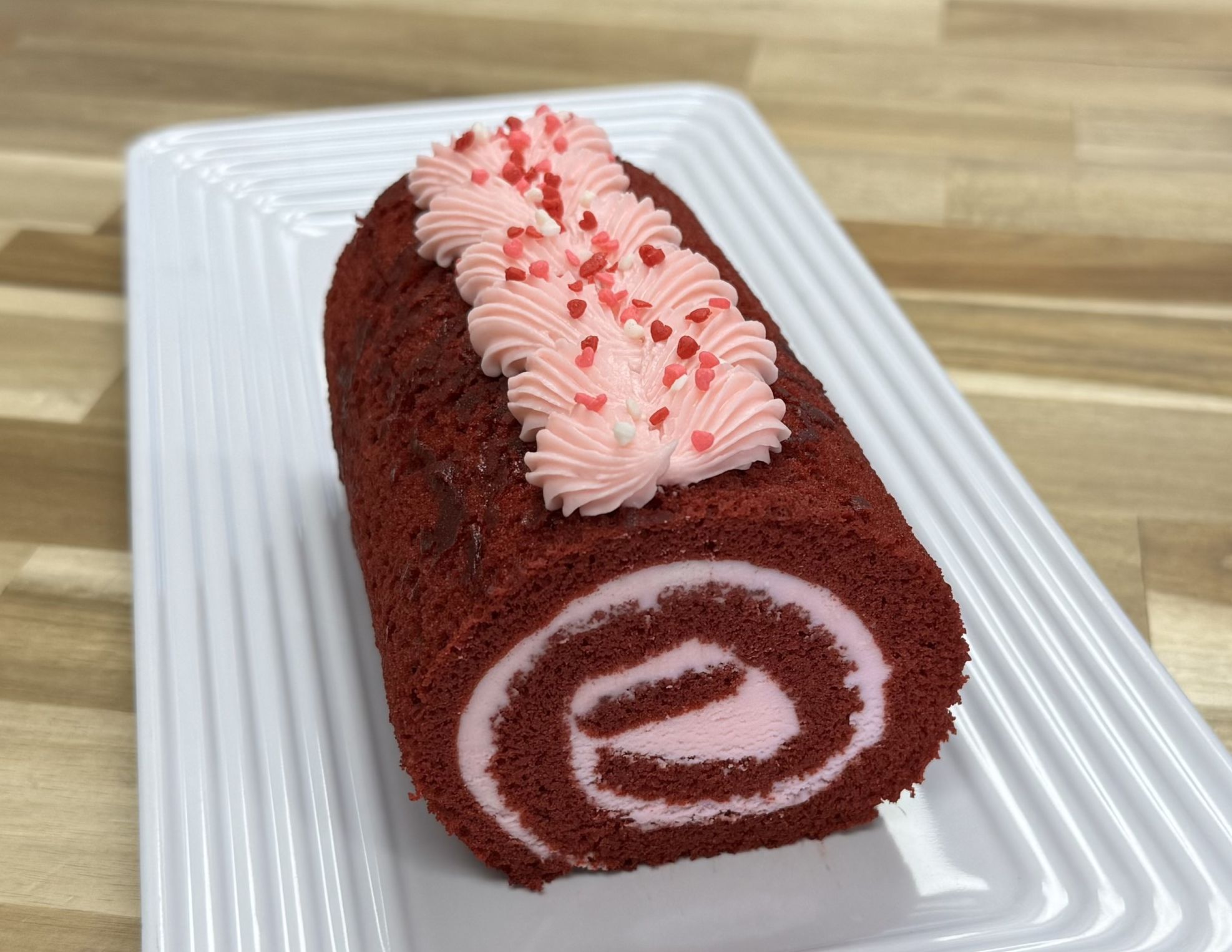 Valentine's Red Velvet Cake Roll